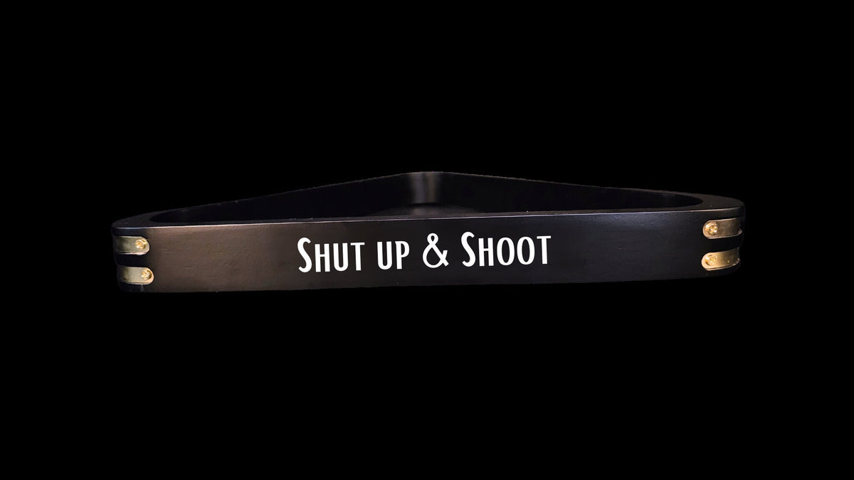 Shut Up & Shoot Design Pool Triangle | Billiards Triangle | Gift for Him | Her | Wedding | Anniversary | Billiards Supplies | Pool Room