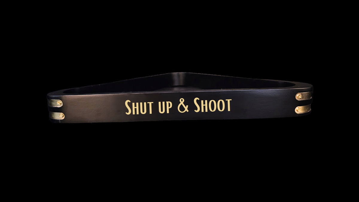 Shut Up & Shoot Design Pool Triangle | Billiards Triangle | Gift for Him | Her | Wedding | Anniversary | Billiards Supplies | Pool Room