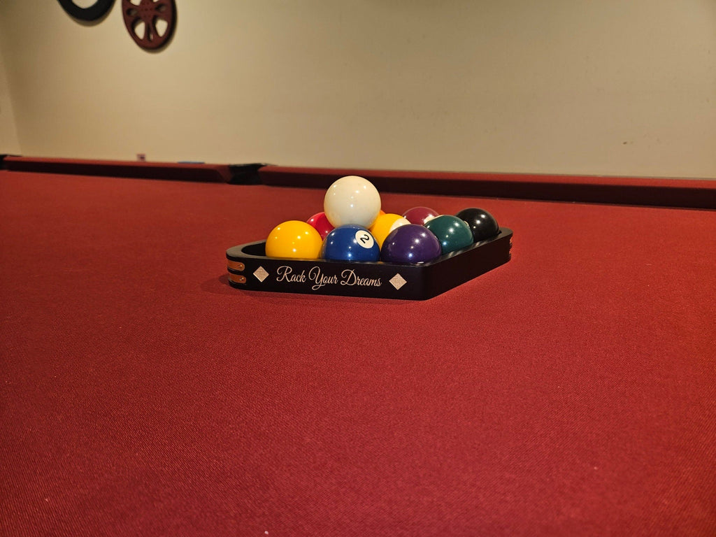 Personalized Billiard Ball Rack: Custom Pool Table Decor Twisted Edge Creations