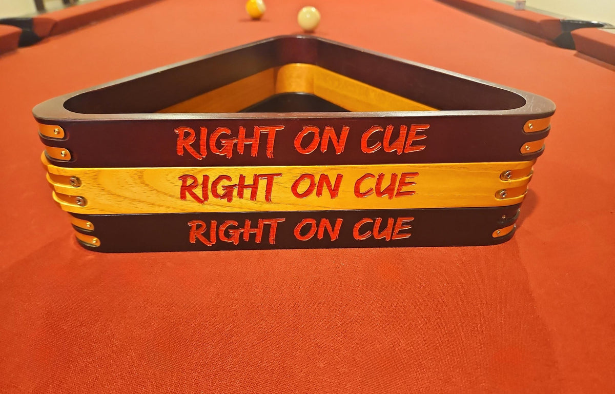 Modern Personalized Billiard Rack: Custom Pool Room Decor Gift for Pool Player Twisted Edge Creations