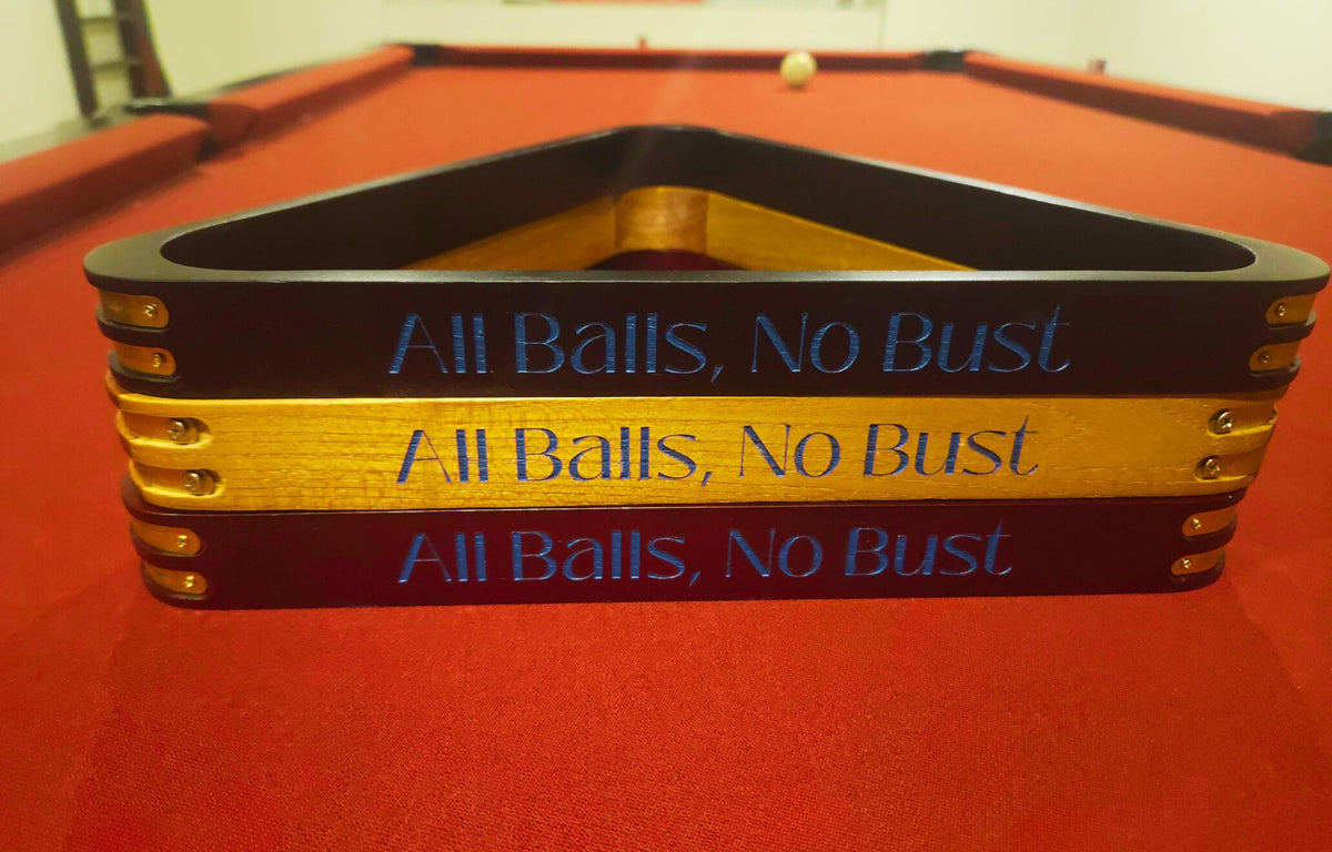 Modern Personalized Billiard Rack: Custom Pool Room Decor Gift for Pool Player Twisted Edge Creations