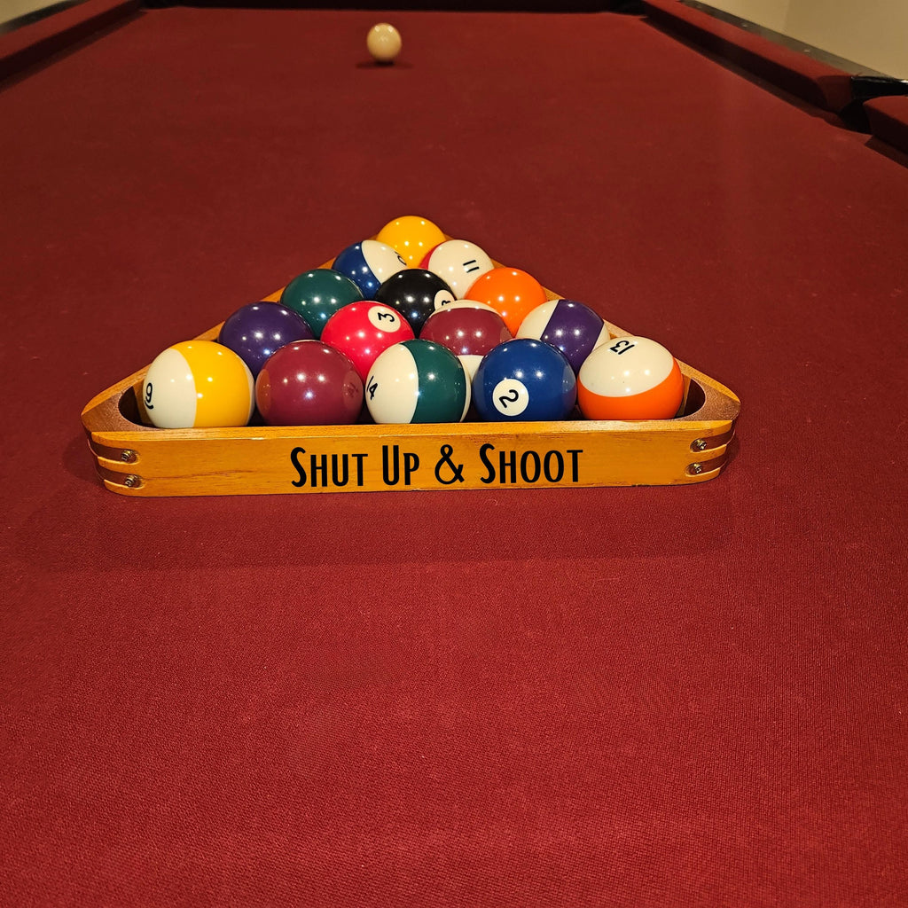 8 Ball Billiard Rack: Pool Game Room Decor, Gift for Pool Player Twisted Edge Creations