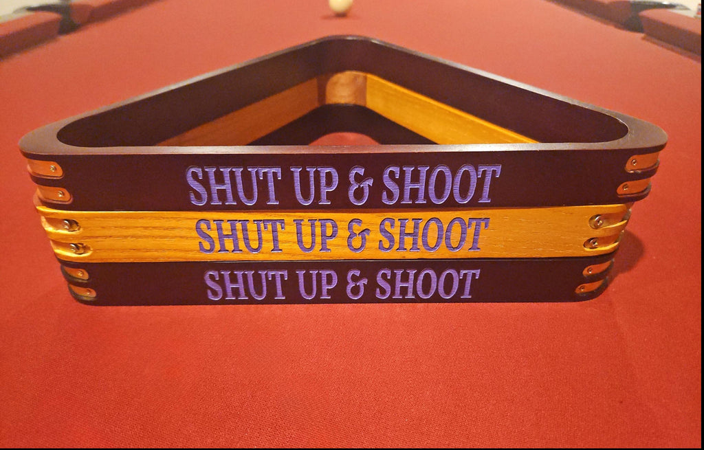 Modern Personalized Billiard Rack: Custom Pool Room Decor Gift for Pool Player Twisted Edge Creations