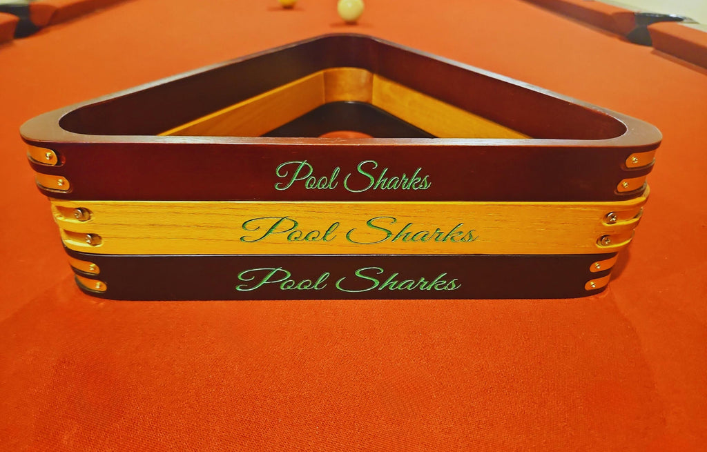 8 Ball Billiard Rack: Pool Game Room Decor, Gift for Pool Player Twisted Edge Creations