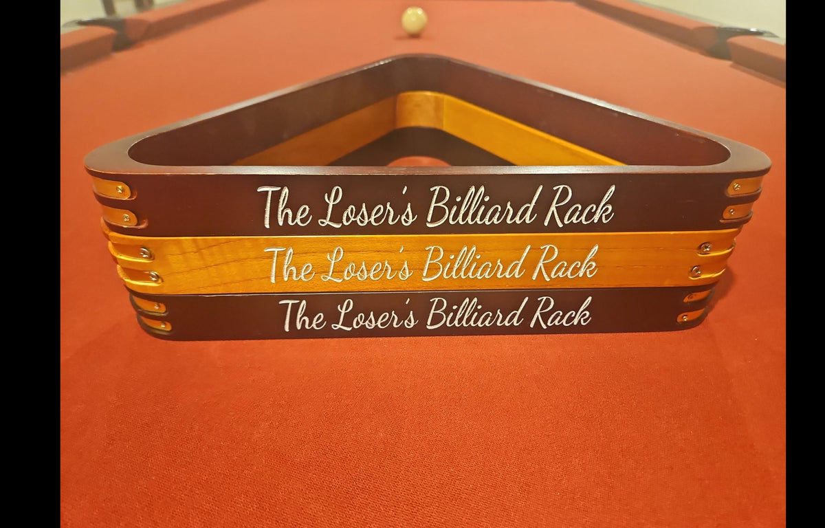 8 Ball Billiard Rack: Pool Game Room Decor, Gift for Pool Player Twisted Edge Creations
