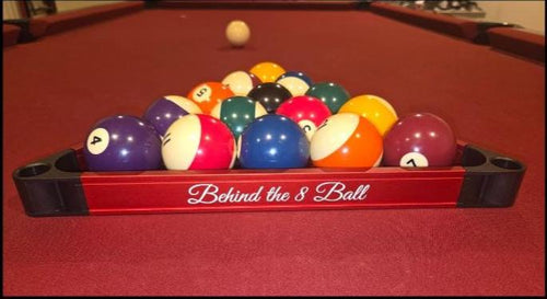Aluminum Billiards Rack | Metal Pool Triangle | Fiber Laser Custom Pool Gift | Pool Room Decor | Billiards Gift Twisted Edge Creations