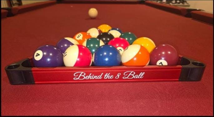 Custom Aluminum Pool Rack Fiber Laser Engraved | Metal Billiard Triangle | Personalized Pool Gift Twisted Edge Creations