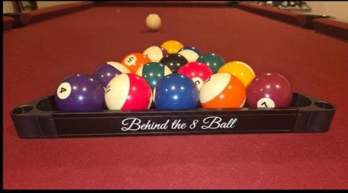 Aluminum Billiards Rack | Metal Pool Triangle | Fiber Laser Custom Pool Gift | Pool Room Decor | Billiards Gift Twisted Edge Creations