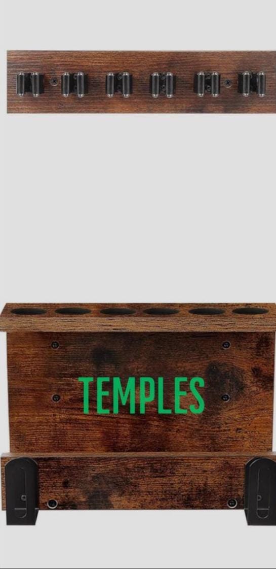 Personalized Pool Cue Rack | Engraved Billiard Holder | 6 or 8 Cue Storage Game Room | Custom Engraved Billiard Cue Holder Twisted Edge Creations