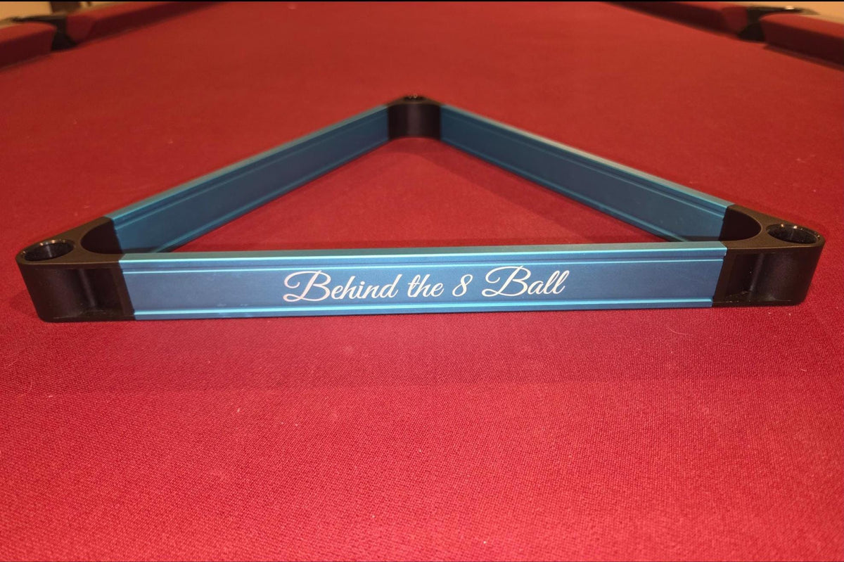 10th Anniversary Gift for Husband, Personalized Aluminum Pool Rack, Custom Metal Billiards Triangle, 10 Year Tin Anniversary Gift for Him Twisted Edge Creations