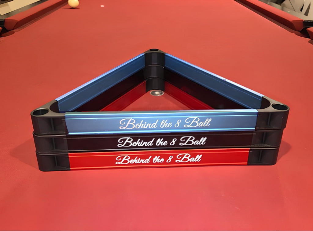 10th Anniversary Gift for Husband, Personalized Aluminum Pool Rack, Custom Metal Billiards Triangle, 10 Year Tin Anniversary Gift for Him Twisted Edge Creations