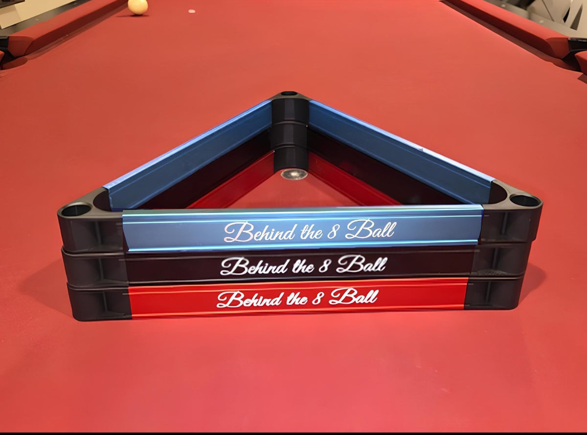 Aluminum Billiards Rack | Metal Pool Triangle | Fiber Laser Custom Pool Gift | Pool Room Decor | Billiards Gift Twisted Edge Creations