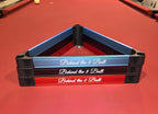 Engraved Aluminum Billiards Rack | Fiber Laser Pool Triangle Twisted Edge Creations